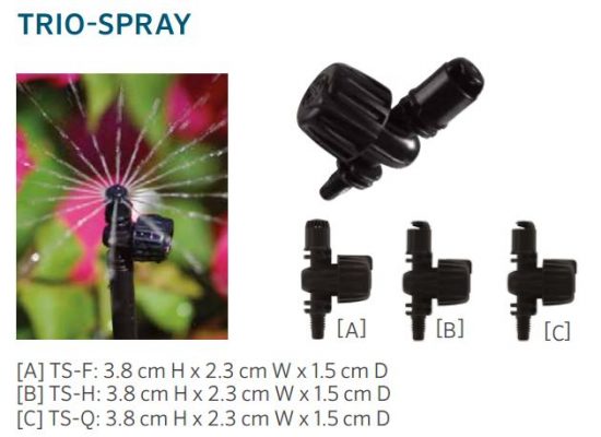 Đầu tưới Trio Spray 1